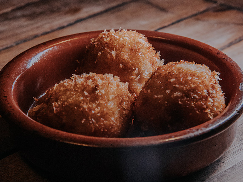 Croquettes made with Iberian ham
